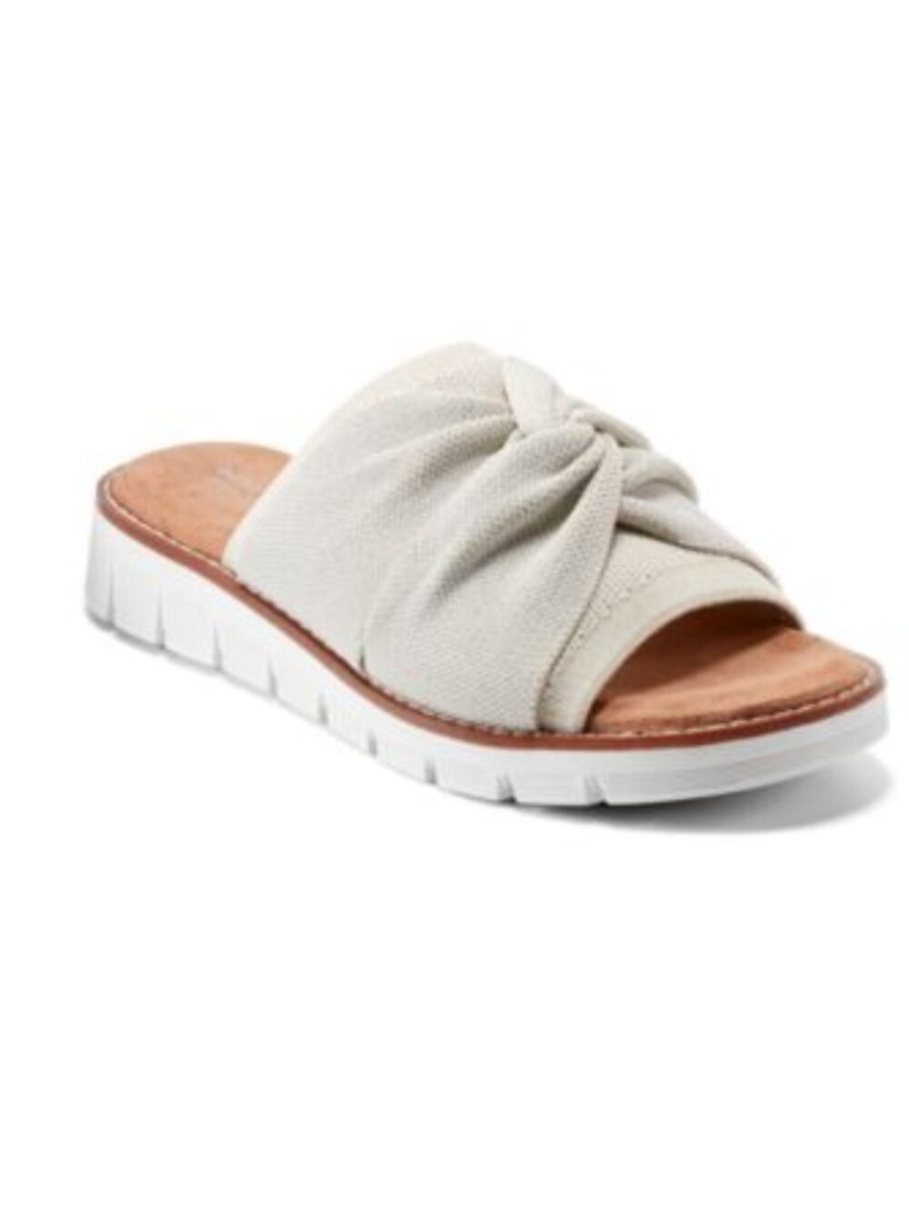 Easy Spirit Josy Slide Comfort Sandals Ivory Knotted Women's - 9M